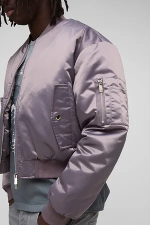Boohoo Chaqueta Bomber Recta De Nailon