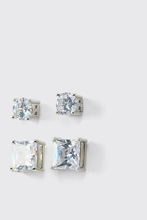 Boohoo Pack De 2 Pendientes Con Incrustaciones