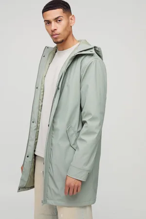 Boohoo Chubasquero Regular Resistente A La Lluvia De Corte Largo