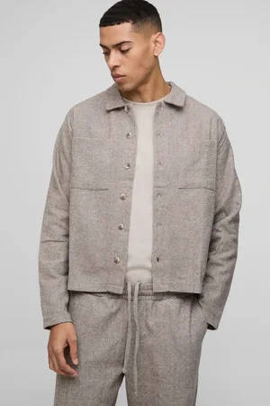 Boohoo Chaqueta Harrington Regular De Espiguilla Con Bolsillos Cargo