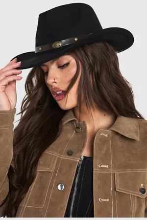 Boohoo Sombrero De Vaquero Con Ribete Estilo Western