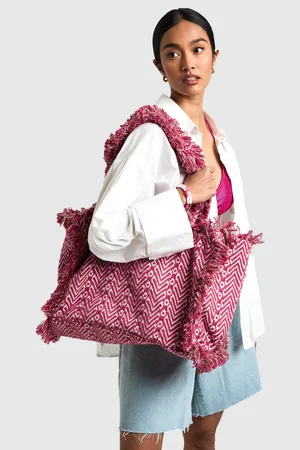 Boohoo Bolso De Playa Oversize Deshilachado