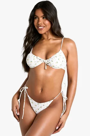 Boohoo Top De Biquini Con Aros Y Estampado De Florecillas