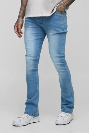Boohoo Vaqueros Tall De Campana Súper Rotos Elásticos