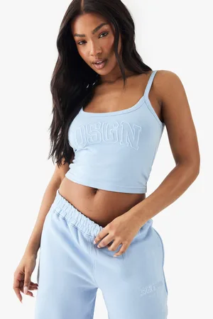 Boohoo Top Sin Mangas Con Bordado Dsgn Studio Sports Club