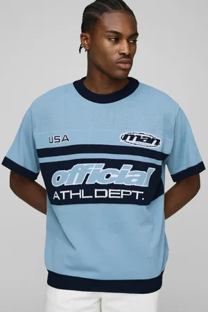 Boohoo Camiseta Oversize De Punto Jacquard Con Estampado De Motociclismo