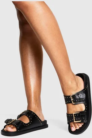 Boohoo Sandalias Con Hebilla Y Tachuelas