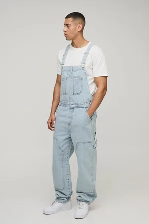Boohoo Peto Holgado Estilo Carpintero Con Lavado A La Piedra