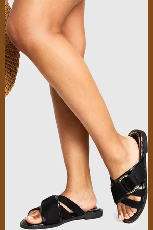 Boohoo Mules De Holgura Ancha Con Hebilla