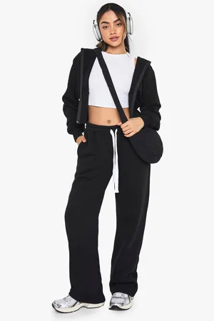 Boohoo Chándal Recto Con Capucha Y Cintura Ceñida