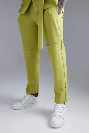 Boohoo Pantalón De Traje Pitillo Con Cremallera