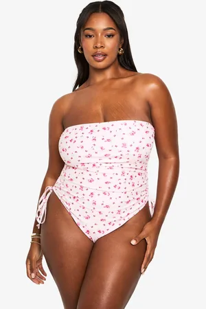 Boohoo Bañador Plus Palabra De Honor De Florecillas