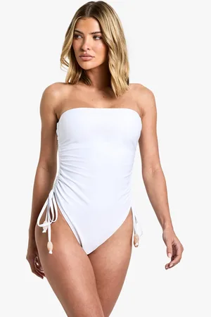 Boohoo Bañador Fruncido Con Cuentas