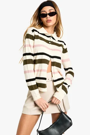 Boohoo Jersey De Punto Y Canalé Con Rayas Finas