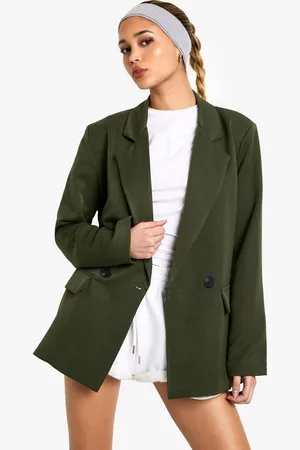 Boohoo Americana Oversize Entallada Jaspeada