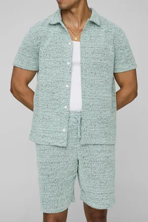 Boohoo Conjunto Regular De Pantalón Corto Cómodo Y Camisa De Manga Corta