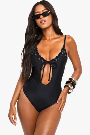 Boohoo Bañador Con Detalle De Ojales
