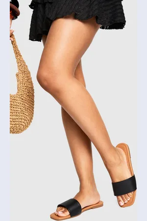 Boohoo Sandalias Mule De Holgura Ancha Minimalistas