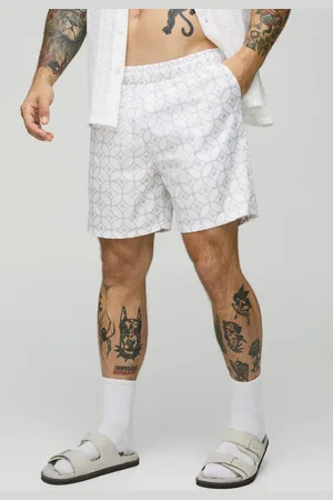 Boohoo Bañador De Largo Medio Con Estampado Abstracto