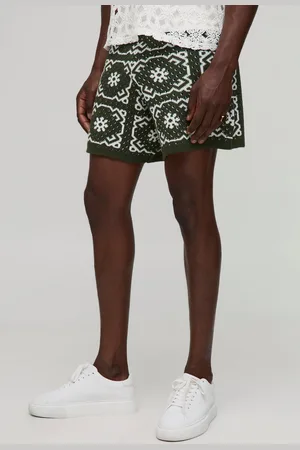 Boohoo Pantalón Corto Holgado De Punto Croché