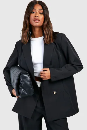 Boohoo Americana Básica Oversize Con Botonadura Doble