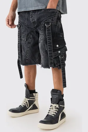 Boohoo Pantalón Vaquero Oversize Con Hebilla Y Tira