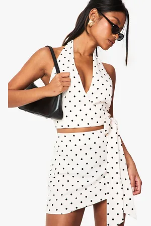 Boohoo Minifalda De Tela De Lunares