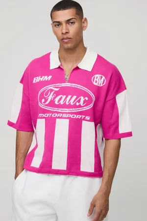 Boohoo Polo Oversize Recto De Punto Con Estampado De Fútbol