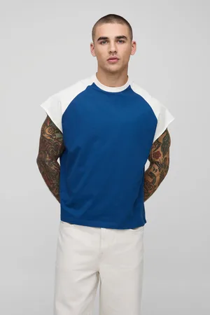 Boohoo Top Sin Mangas Oversize Recto Con Panel En Contraste Y Mangas De Ranglán