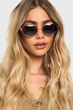 Boohoo Gafas De Sol Negras Retro Ovaladas