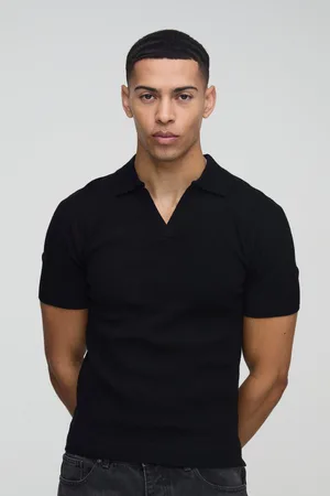 Boohoo Polo De Punto Ajustado Al Músculo Con Solapas