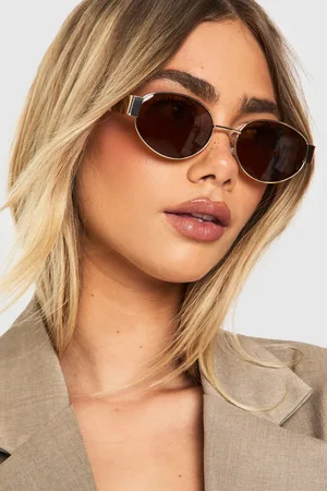 Boohoo Gafas De Sol Doradas Retro Ovaladas