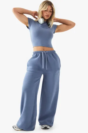 Boohoo Pantalón Deportivo Recto Con Letras Dsgn Studio En Contraste