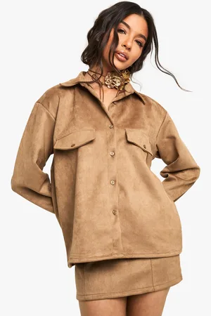 Boohoo Camisa Oversize Efecto Ante