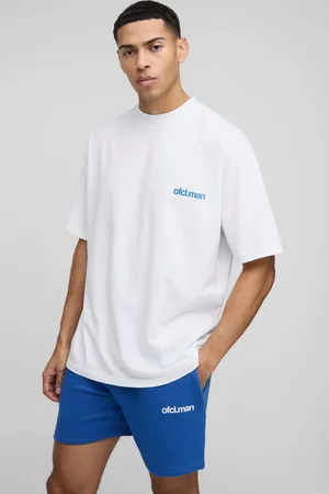 Boohoo Conjunto Oversize De Pantalón Corto Y Camiseta Man Ofcl Con Cuello Extendido