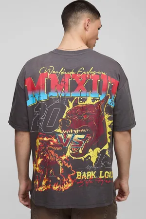 Boohoo Camiseta Oversize Con Estampado A Gran Escala De Canine Worldwide 2013