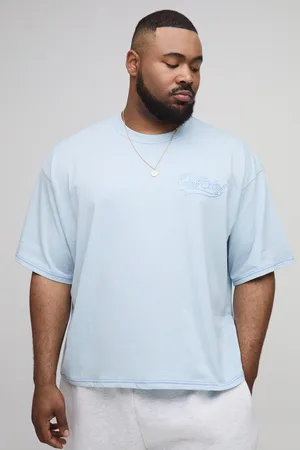 Boohoo Camiseta Plus Oversize Recta Official Con Costuras En Contraste
