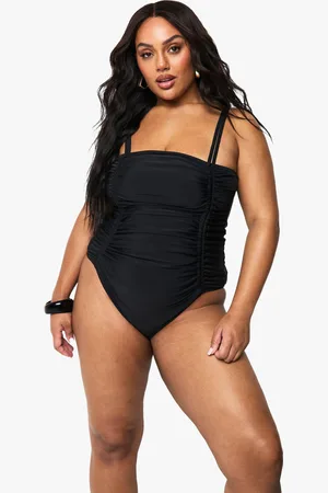 Boohoo Bañador Plus Con Lateral Fruncido Y Control De Abdomen