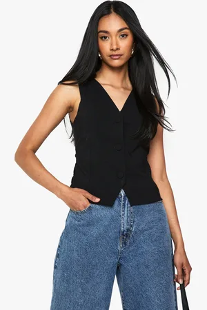 Boohoo Chaleco Súper Elástico Con Botones