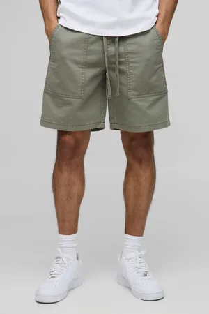 Boohoo Pantalón Corto De Sarga Con Cordón Elástico Y Cintura Elástica