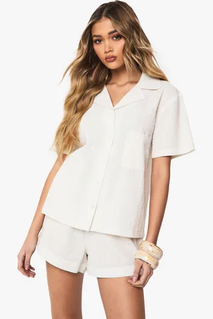 Boohoo Conjunto Coordinado De Pantalón Corto Y Camisa De Manga Corta De Sirsaca