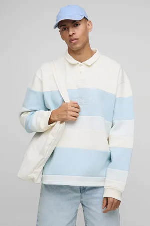 Boohoo Polo Man Oversize De Rugby Con Rayas