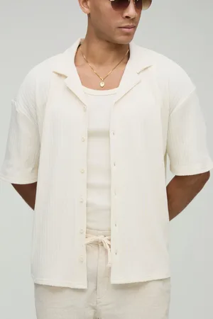 Boohoo Camisa Oversize Texturizada De Tela Jersey Y Canalé