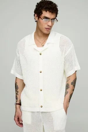 Boohoo Conjunto De Pantalón Holgado Y Camisa Oversize De Punto Con Solapas
