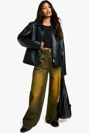 Boohoo Vaqueros De Pernera Recta Con Tinte
