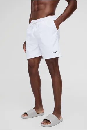 Boohoo Bañador De Largo Medio Con Marca