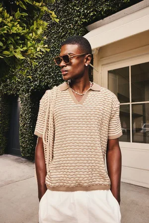Boohoo Polo Oversize Recto De Punto Texturizado Con Rayas