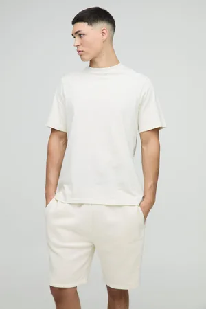 Boohoo Conjunto De Pantalón Corto Y Camiseta Con Firma Bm