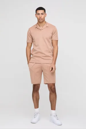 Boohoo Conjunto De Pantalón Corto Y Polo De Scuba Ajustado