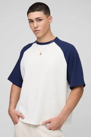 Boohoo Camiseta Oversize Recta Gruesa De Ranglán Gofre
